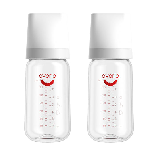 Tritan Wide-neck Baby Milk Feeding Bottle Bundle Set 240mL