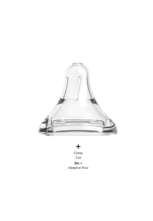 Single Pack Peristaltic Teat for Wide-neck Baby Feeding Bottle (Sizes available)