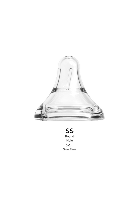 Single Pack Peristaltic Teat for Wide-neck Baby Feeding Bottle (Sizes available)