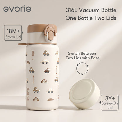 Stainless Steel Vacuum Bottle 380mL, Creamy Apricot