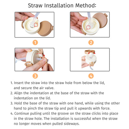 380mL Straw Water Bottle Cover/Lid Replacement