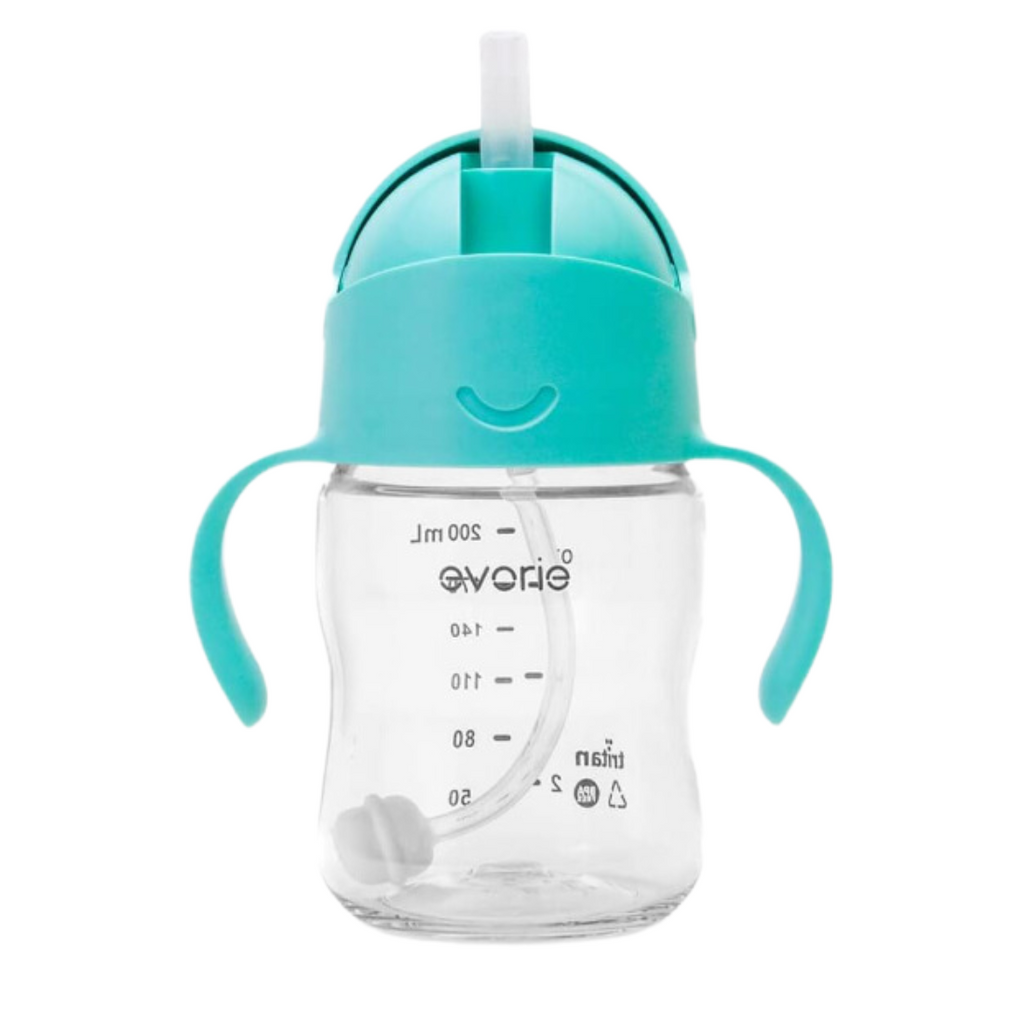 Evorie Tritan Baby 360 Straw Water Bottle Sippy Cup 200mL Mint