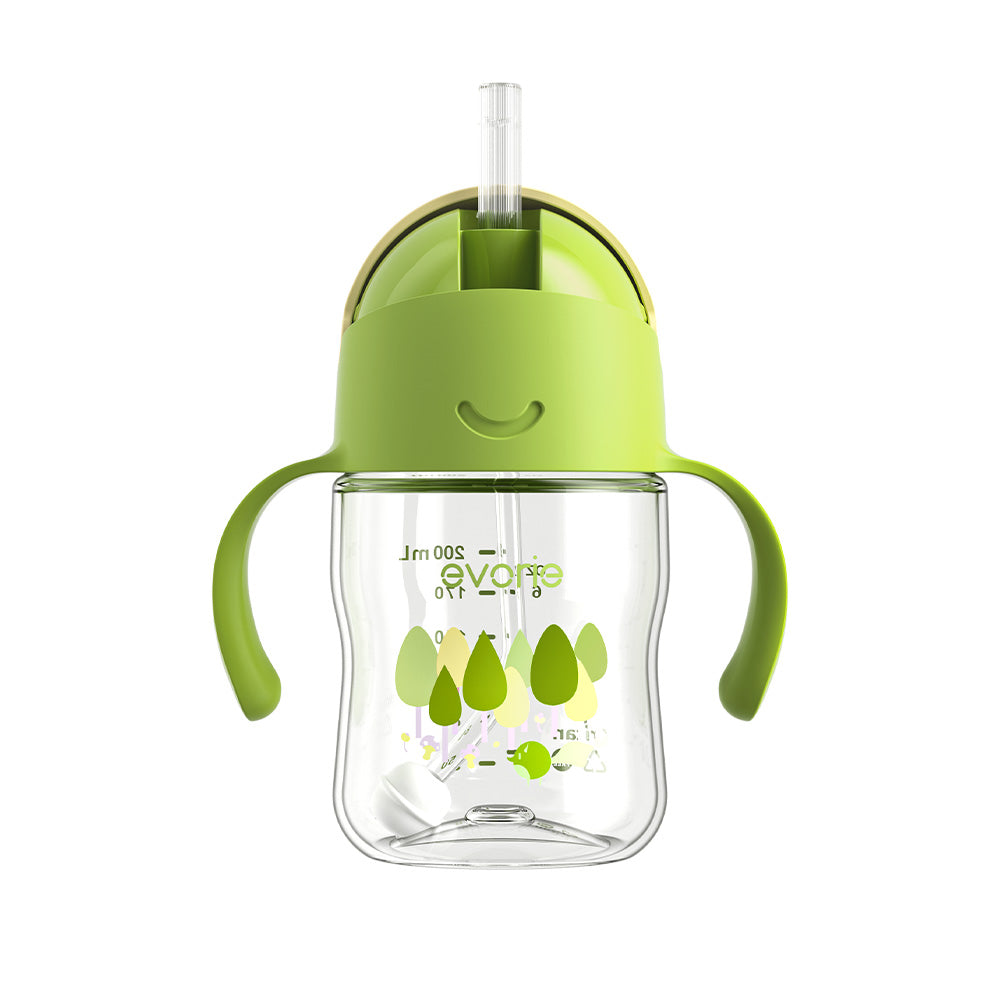 Evorie Tritan Baby 360 Straw Water Bottle Sippy Cup 200mL, Amazon