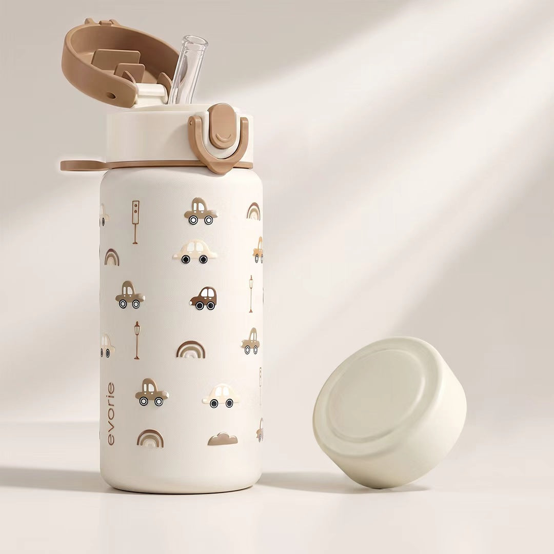 Stainless Steel Vacuum Bottle 380mL, Choco Car