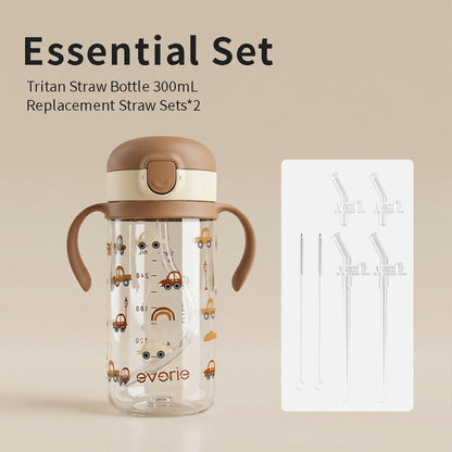 Botol Sedotan Tritan 300ml Set Esensial