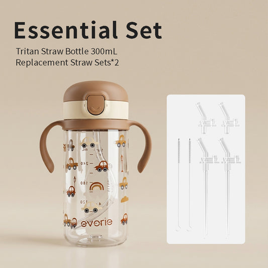 300mL Tritan Straw Bottle Essential Set