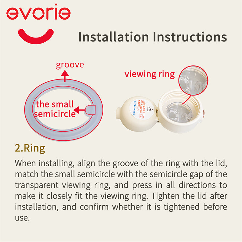 Stainless Steel Vacuum Bottle 350mL Replacement Straw Set