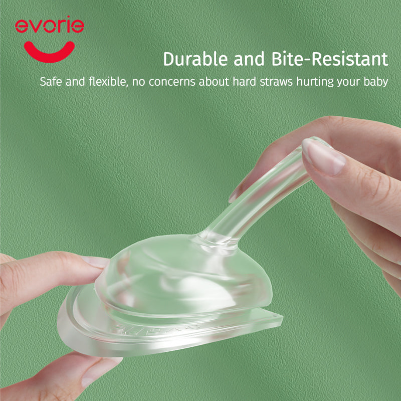 Wide-Mouth Feeding Bottle Straw Set with Gravity Ball & Mouthpiece