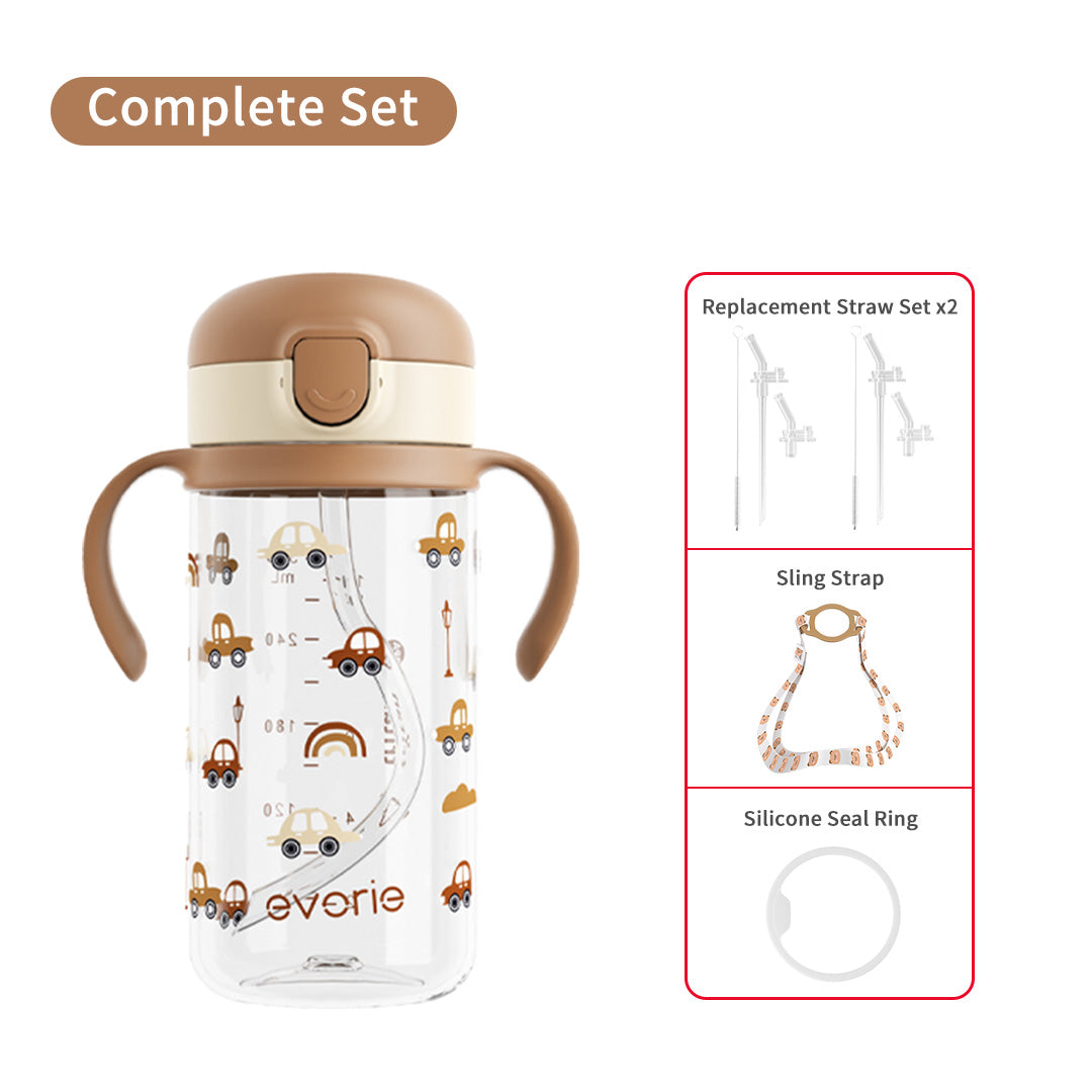 300mL Tritan Straw Bottle Complete Set