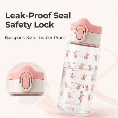 Evorie Tritan Botol Minum Anak dengan Sedotan 380mL, Chill Capy