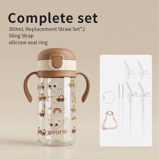 300mL Tritan Straw Bottle Complete Set