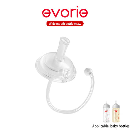 Wide-Mouth Feeding Bottle Straw Set with Gravity Ball & Mouthpiece