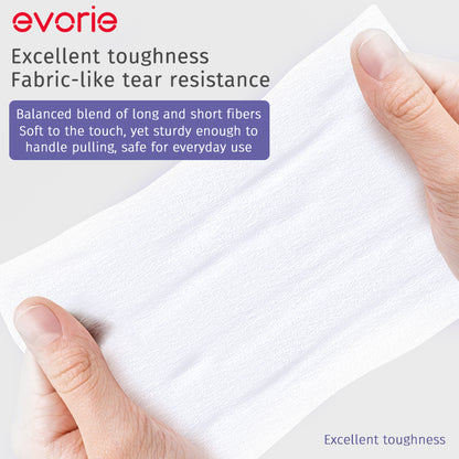 Evorie Premium Cotton Dry Baby Wipes (100 Sheets/pack)