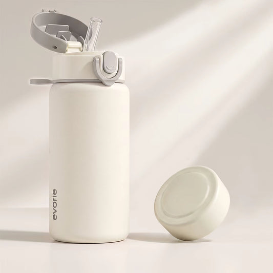 Stainless Steel Vacuum Bottle 380mL, Creamy Apricot