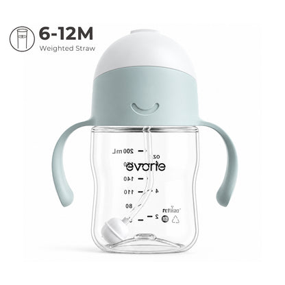 Evorie Bình nước ống hút 360 Tritan cho bé Evorie 200mL
, Lake Blue
