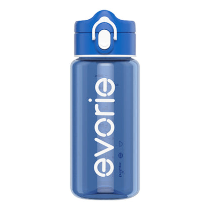 Evorie Tritan Kids Drinking Spout Water Bottle 380mL, Classic Blue