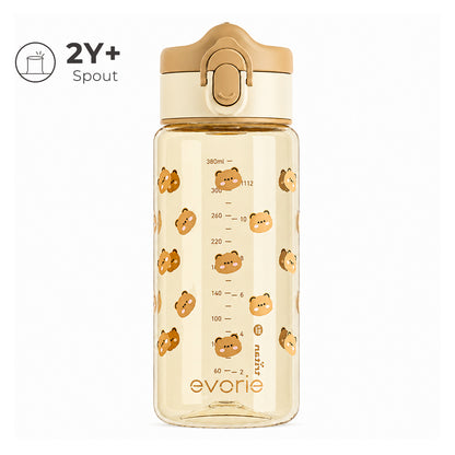 Evorie Bình nước vòi uống Tritan cho bé Evorie 380mL, Honey Bear
