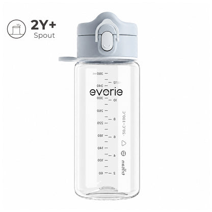 Evorie Tritan Kids Botol Minum Sedotan 380mL, Ice Blue