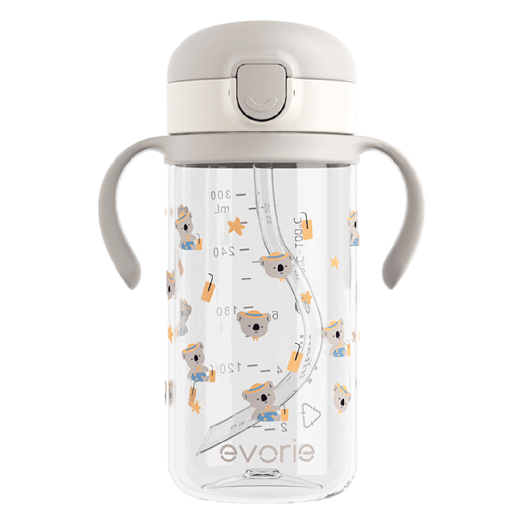 Evorie Tritan Kids Straw Water Bottle Mug 300mL, Koala King