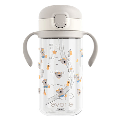 Evorie Tritan Kids Straw Water Bottle Mug 300mL, Koala King