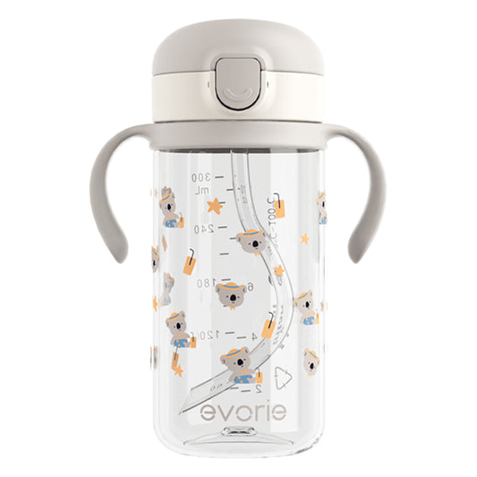 Evorie Tritan Kids Straw Water Bottle Mug 300mL, Koala King