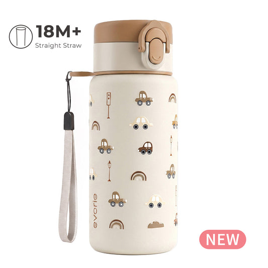 Stainless Steel Vacuum Bottle 380mL, Choco Car