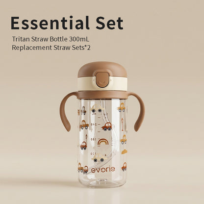 Botol Sedotan Tritan 300ml Set Esensial