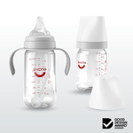 Tritan Wide-neck Baby Milk Feeding Bottle 240mL/8oz, Bluebell