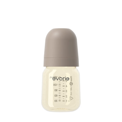 Evorie PPSU Wide-neck Baby Milk Feeding Bottle 160mL/5oz - Milk Tea Brown