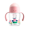 Evorie Tritan Baby 360 Straw Water Bottle Sippy Cup 200mL, Pink Explorer