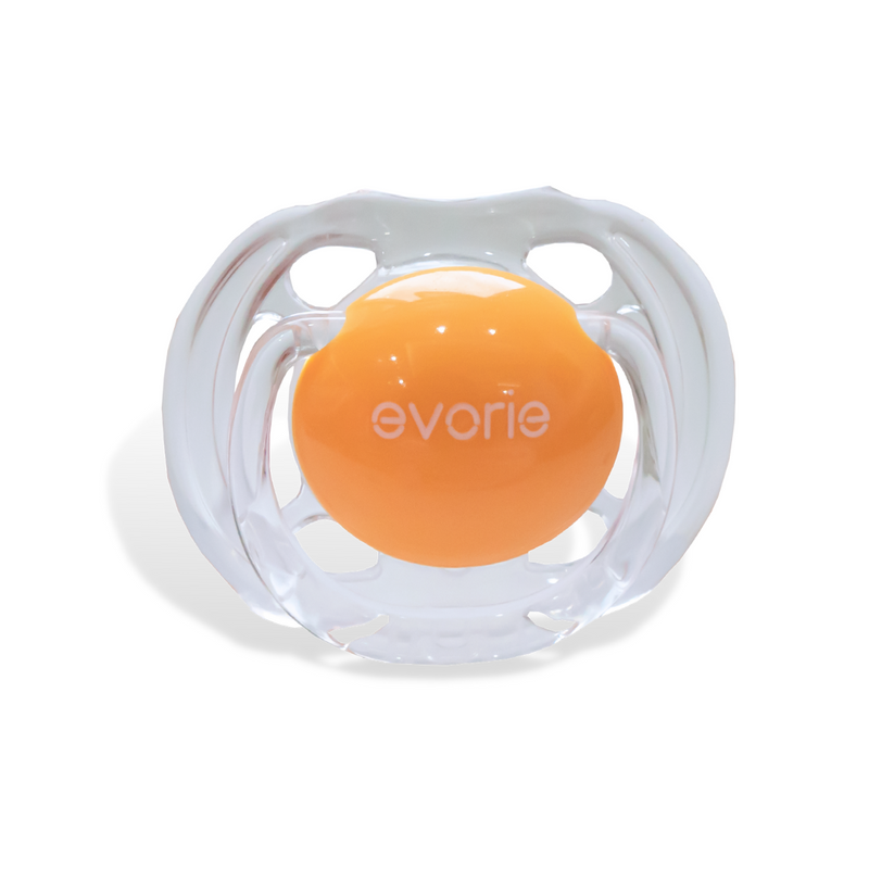 Evorie Orthodontic ultrasoft Silicone Baby Pacifier, Apricot