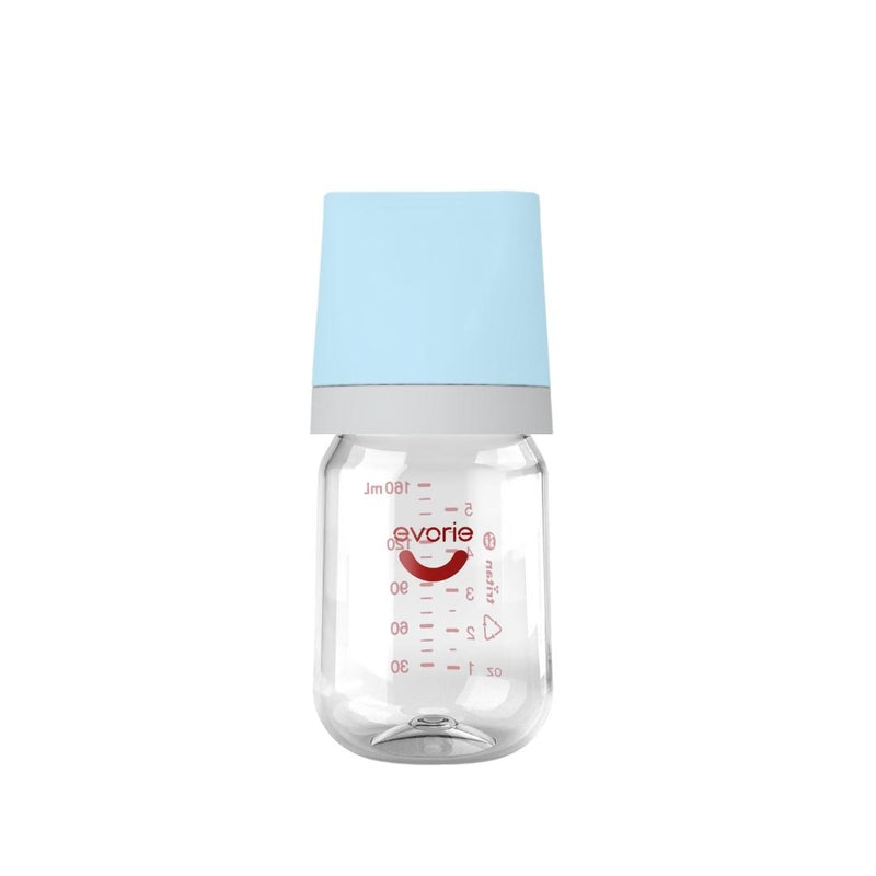 Tritan Wide-neck Baby Milk Feeding Bottle 160mL/5oz, Bluebell