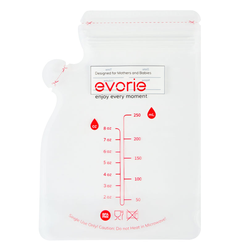 Evorie Breastmik Storage Bag, 250mL (60pc/pack)