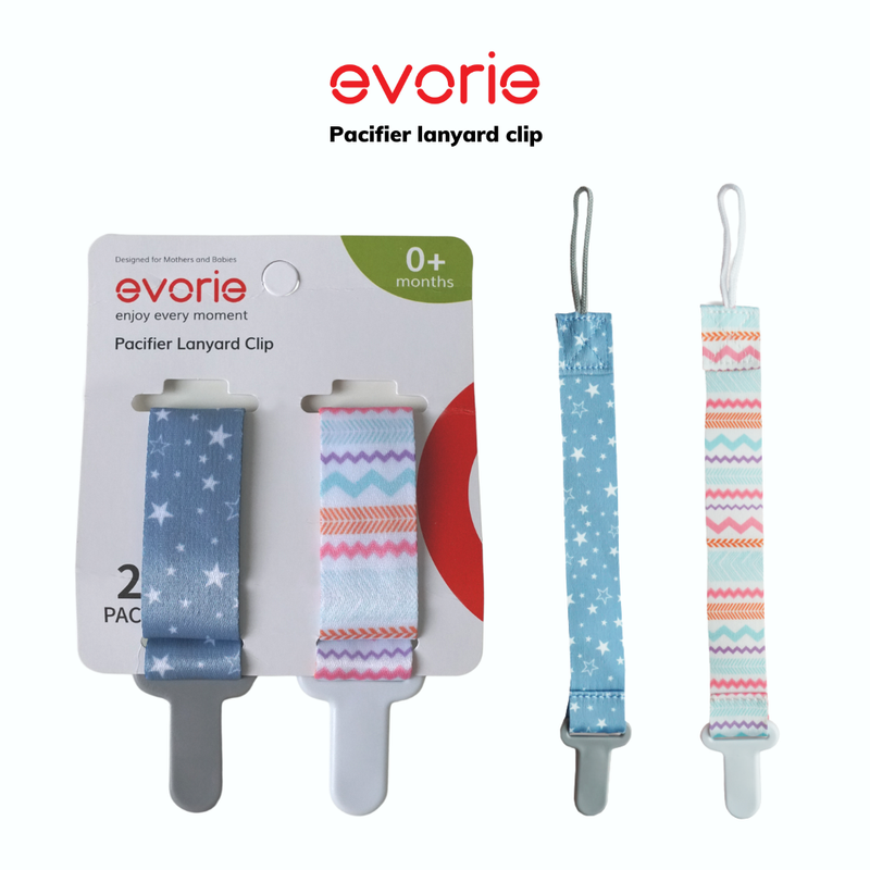 Evorie Baby Pacifier Lanyard clip holder